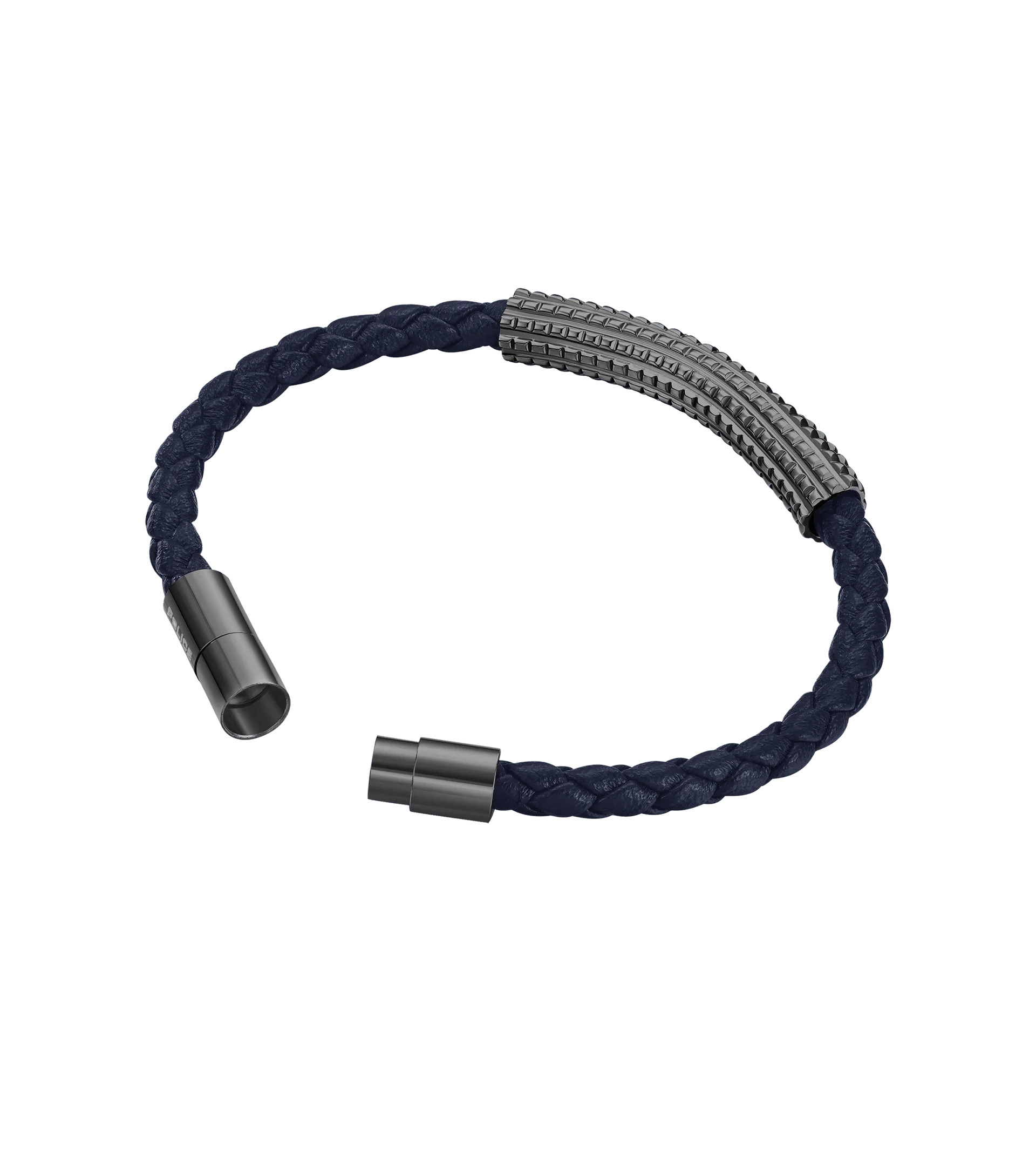 Modrošedý kožený náramek Urban Rebel PEAGB0001104