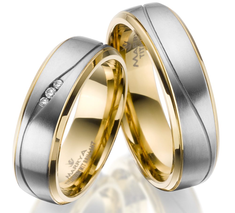 Titanové snubní prsteny TI-50