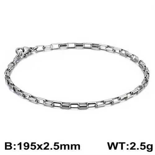 Jemný náramek chirurgická ocel 195x2,5 mm
