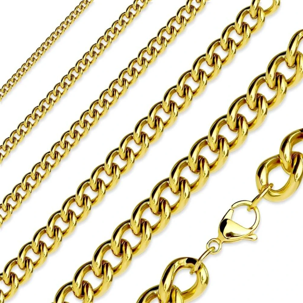 Řetízek z chirurgické oceli SSN02-Gold