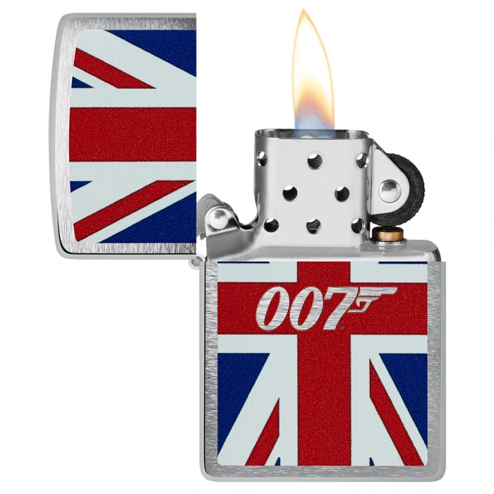 Benzínový zapalovač Zippo James Bond Union Jack Design