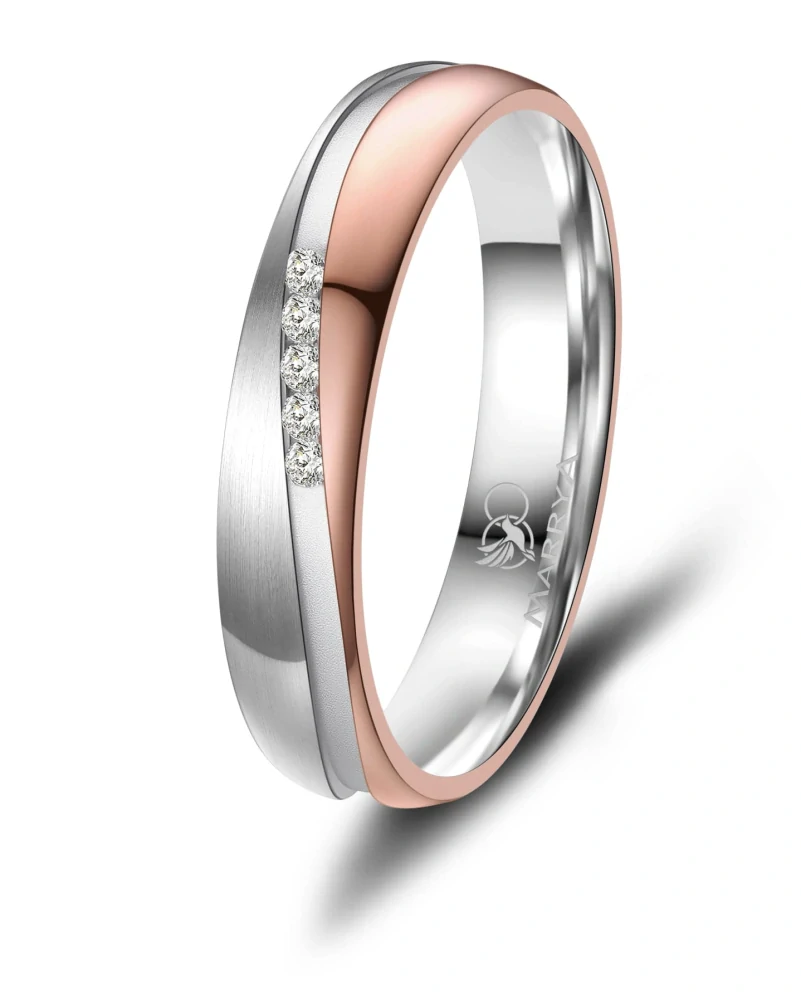 Snubní prsteny ocelové Linie Lásky