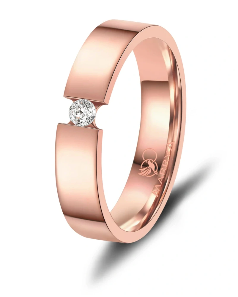 Snubní prsteny ✨ Čistá elegance Rose Gold