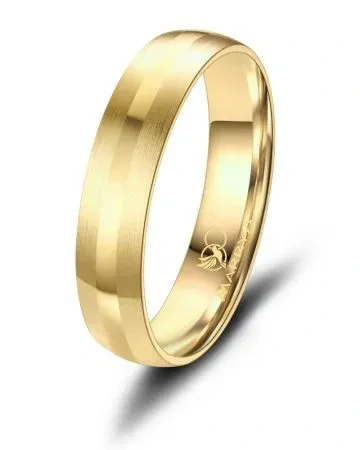 Snubní prsteny z chirurgické oceli Gold