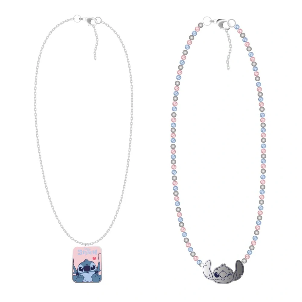 Dětská sada náhrdelníků Disney Stitch – 2 náhrdelníky s přívěsky