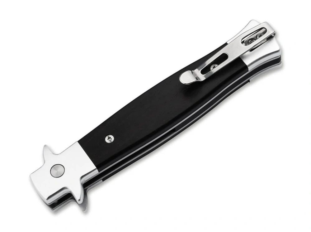 Vyhazovací nůž Böker Stiletto Ebony