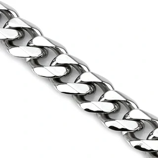 Pánský řetěz z chirurgické oceli 10 mm –  60 cm
