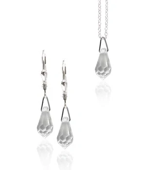 Stříbrná souprava Crystal s krystaly Swarovski Elements