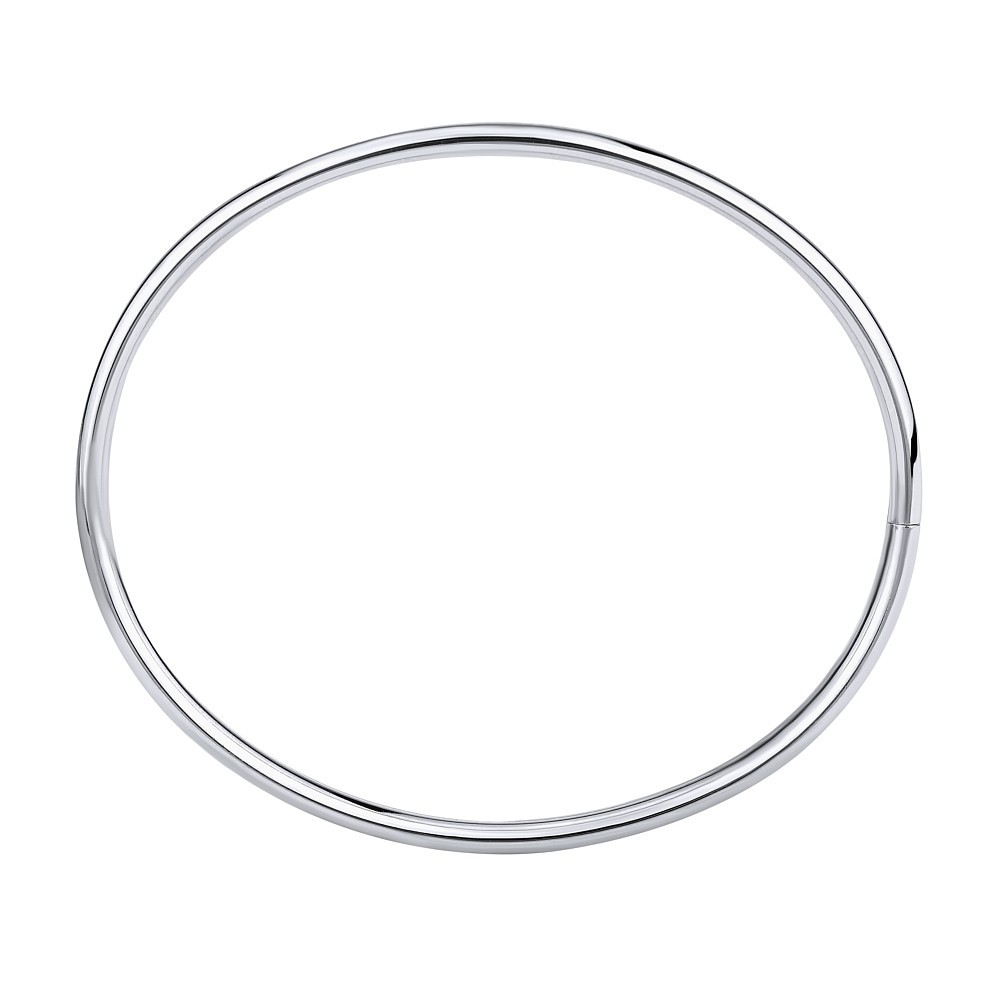 Stříbrný kruhový náramek pro ženy LYRA 4 mm