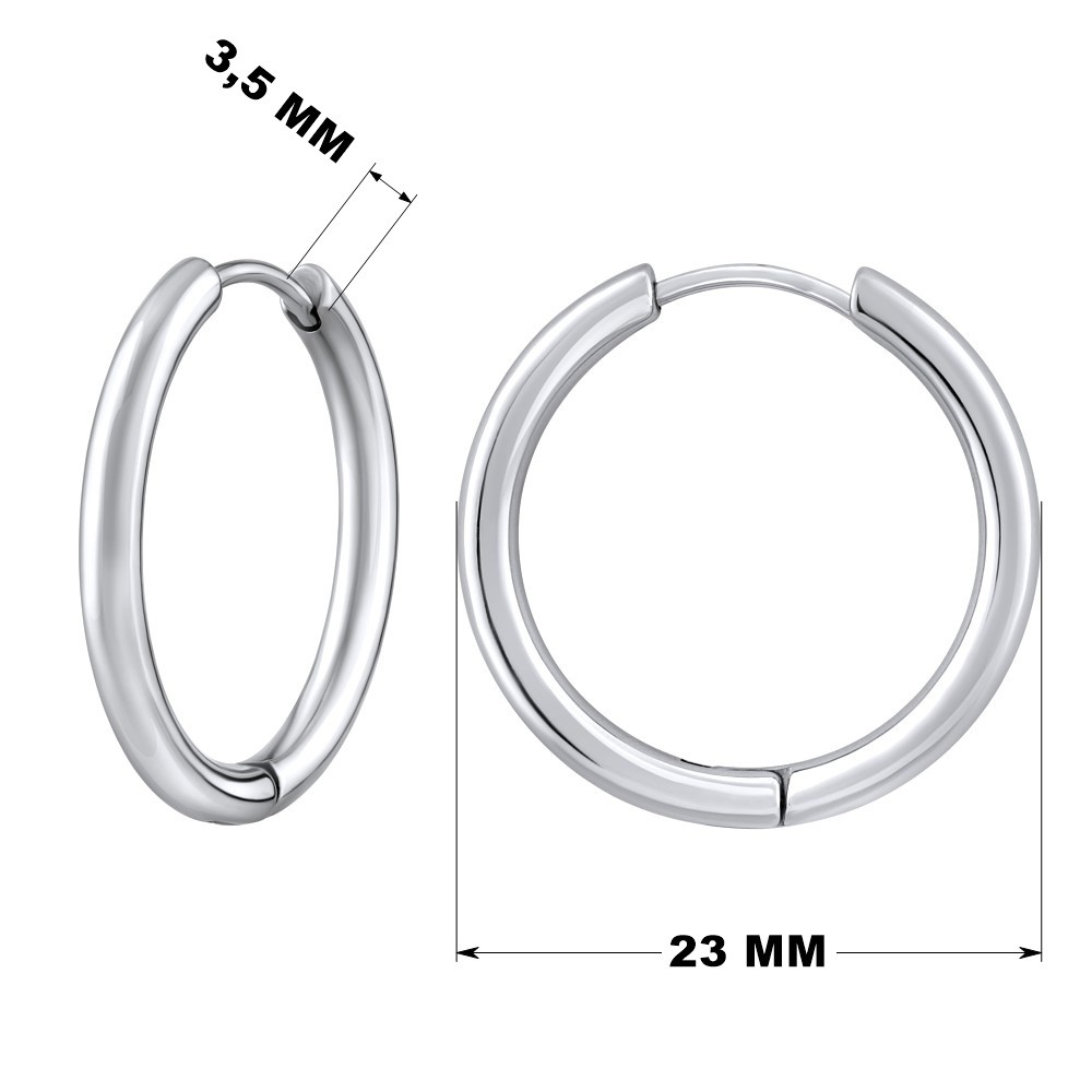 Oblíbené náušnice kruhy z chirurgické oceli