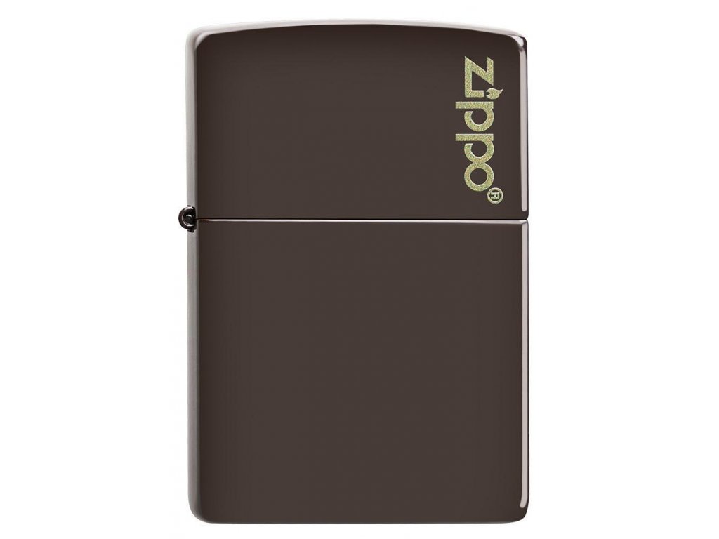 Benzínový zapalovač Brown Zippo Logo