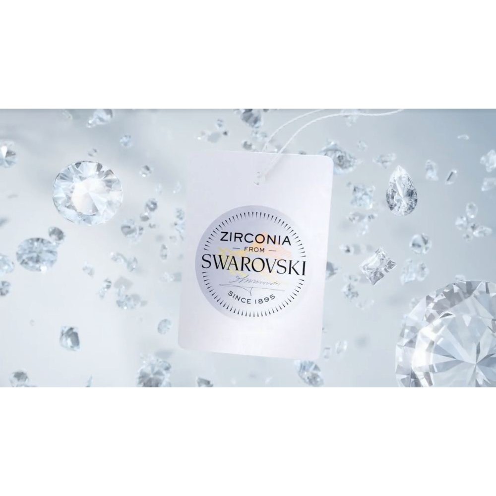 Zlaté náušnice srdíčka se Swarovski® Zirconia SILVEGOG70312sw