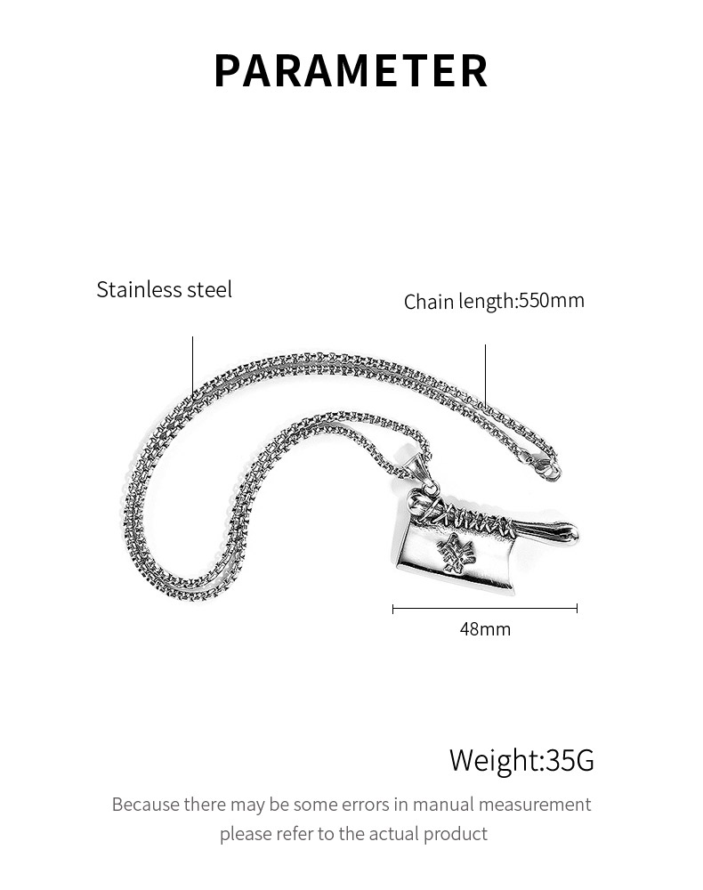 Náhrdelník nůž - sekáček