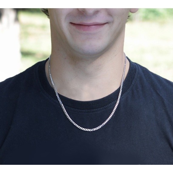 Stříbrný řetízek broušený Pancr 2,4 mm 