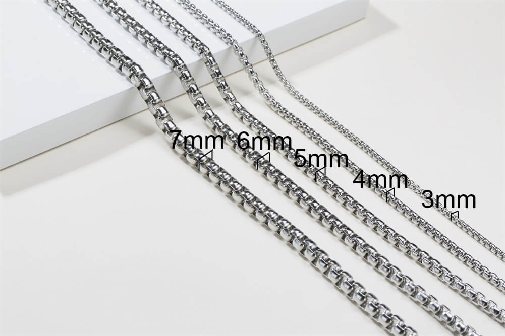 Řetízek z chirurgické oceli Box 2 mm
