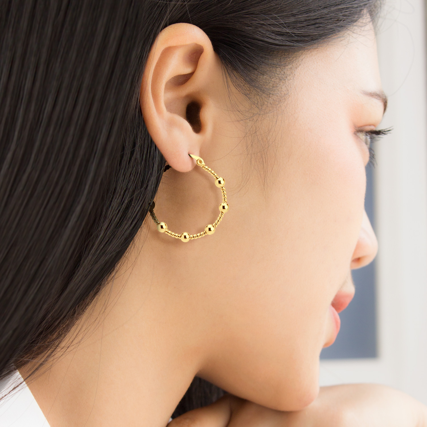 Náušnice z chirurgické oceli 