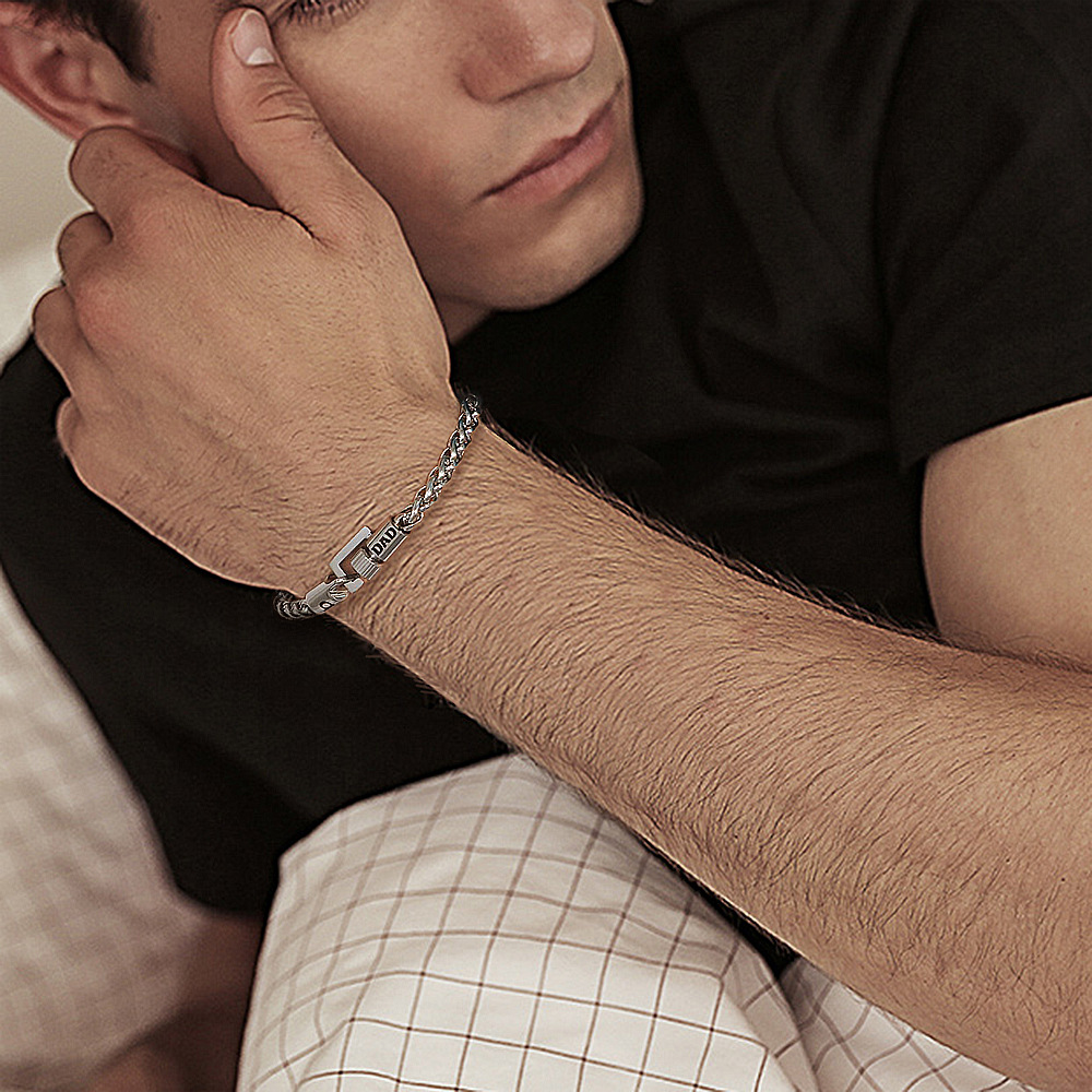 Ocelový náramek jak pro ženu tak muže