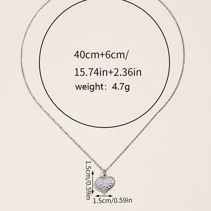 Dámský náhrdelník srdce Snakeskin