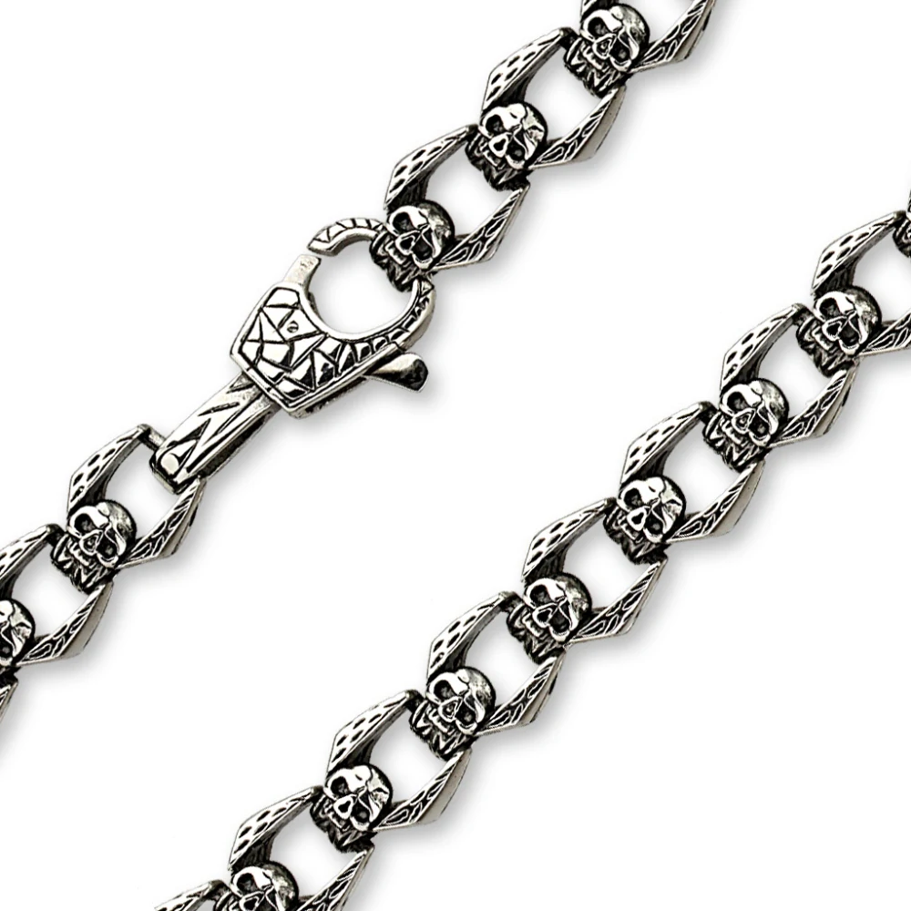 Náramek Skulls z chirurgické oceli 