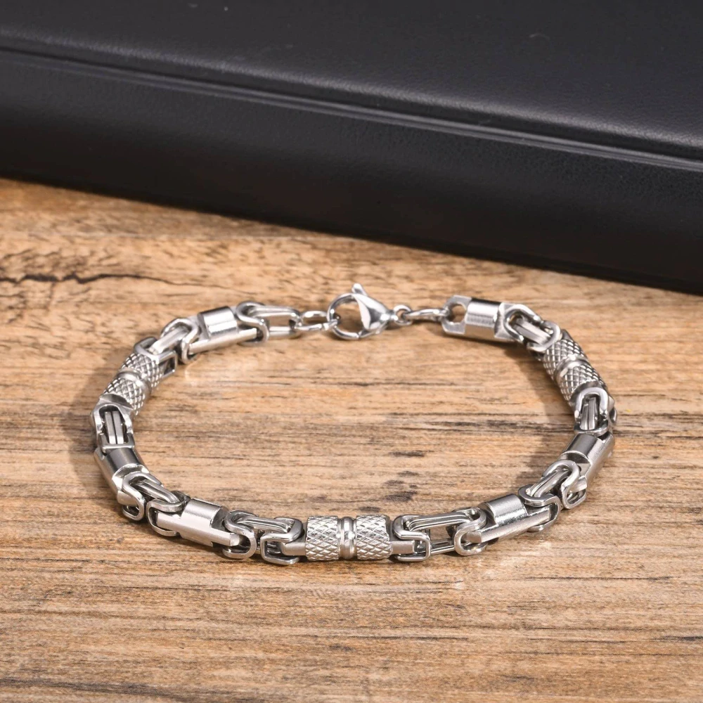 Náramek z chirurgické oceli Byzantine Chain Steel