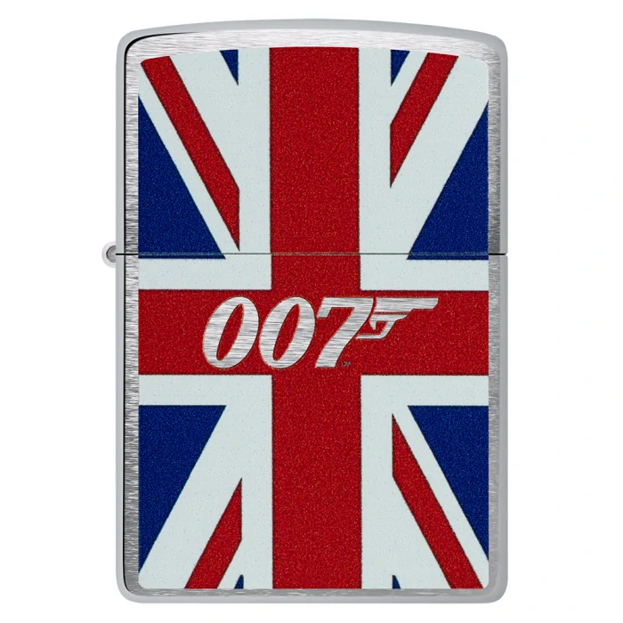 Benzínový zapalovač Zippo James Bond Union Jack Design