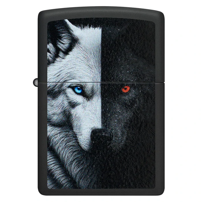 Benzínový zapalovač Zippo Two Wolves Design