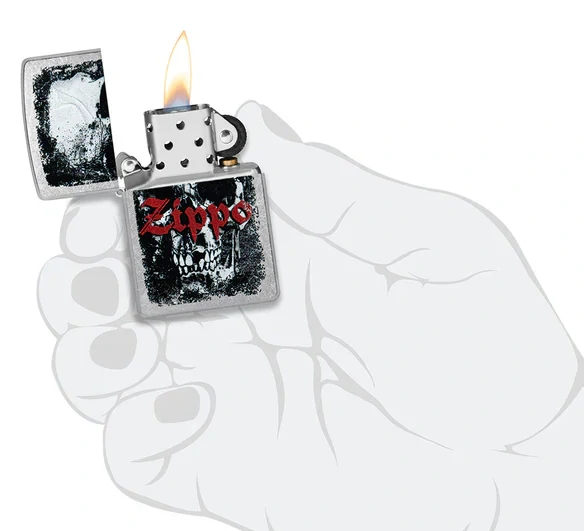 Benzínový zapalovač ZIPPO Skull Design