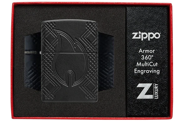 Benzínový zapalovač Zippo Armor® Rivet Flame Design