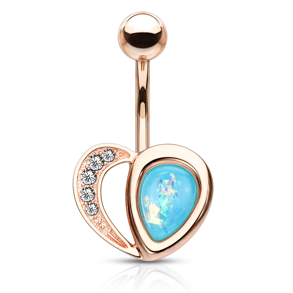 Piercing do pupíku z chirurgické oceli NSQ-5043-