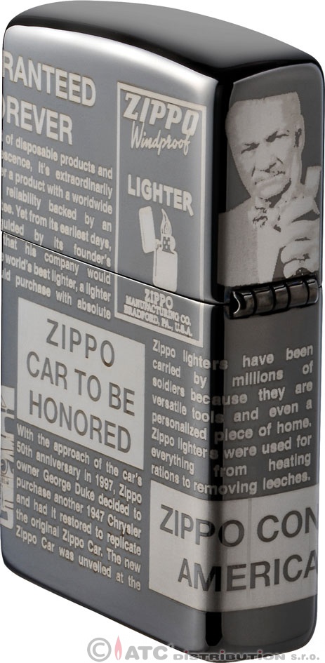 Benzínový zapalovač Zippo NEWSPRINT DESIGN