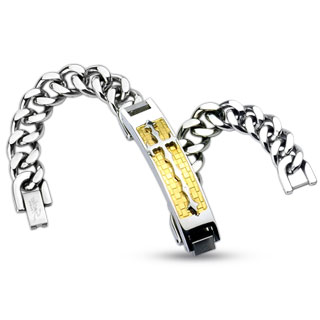 Náramek z chirurgické oceli SSBQ-3038