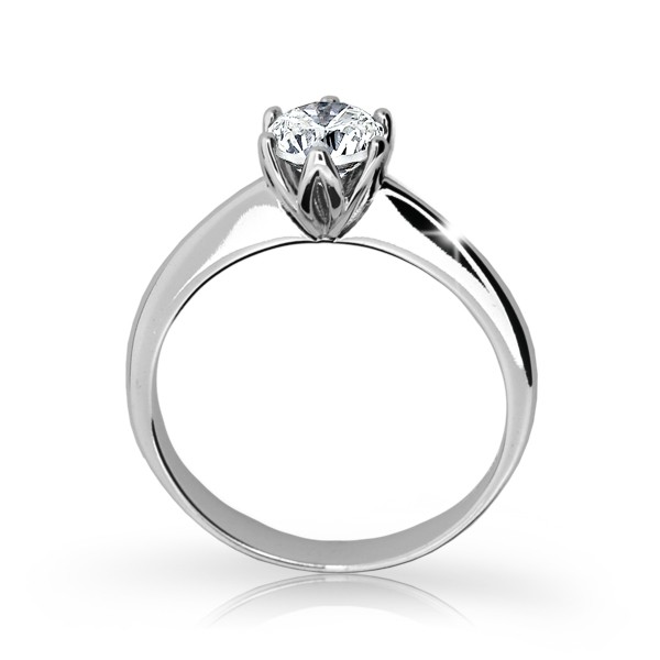 Zlatý LUXUSNÍ zásnubní prsten DF 1959 se zirkony