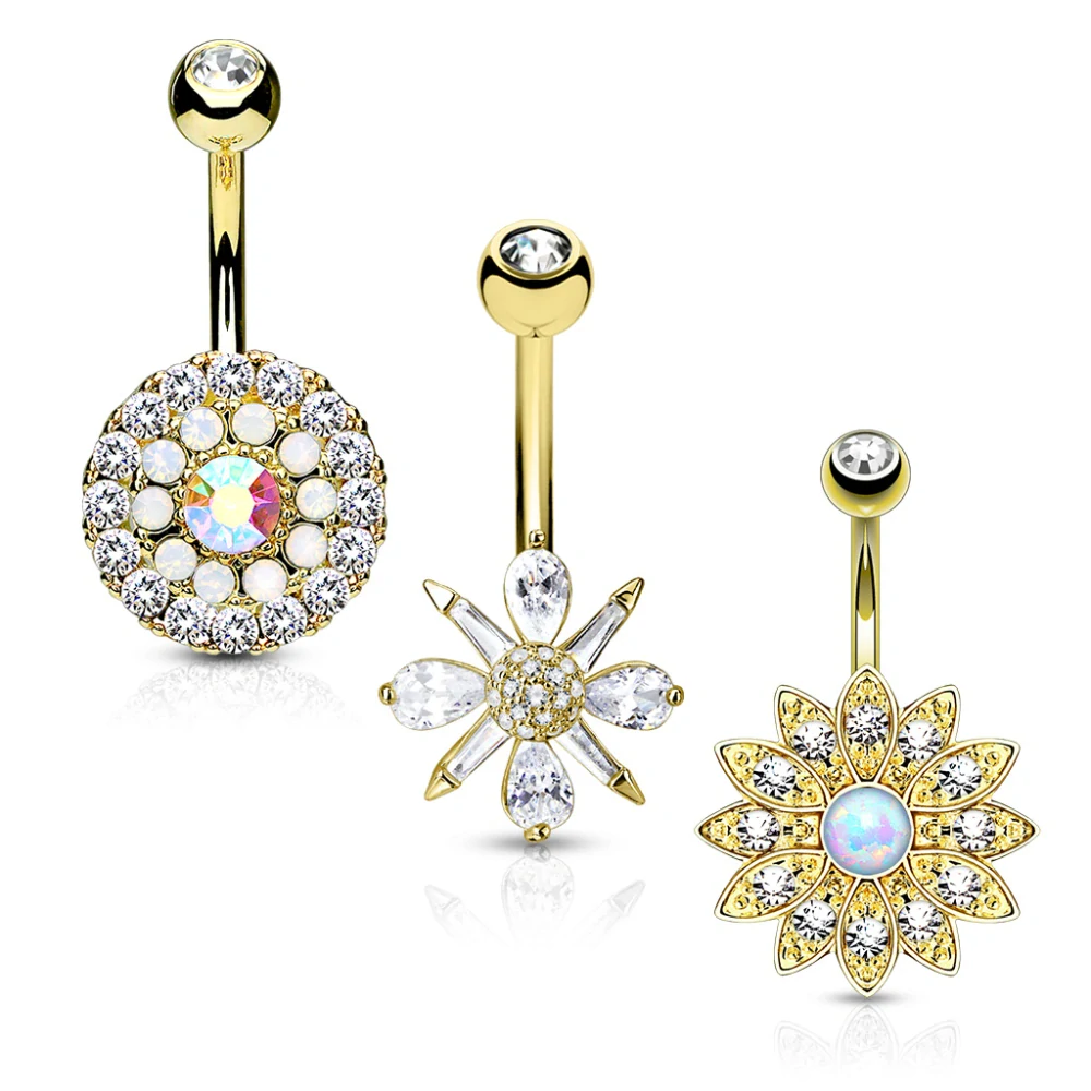 Luxusní balení Piercing do pupíku z chirurgická ocel