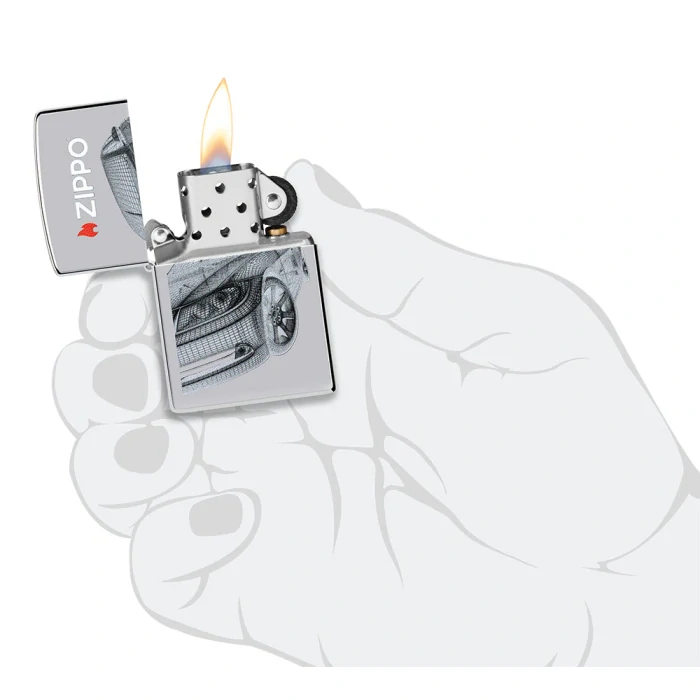 Benzínový zapalovač Zippo Futuristic Automotive