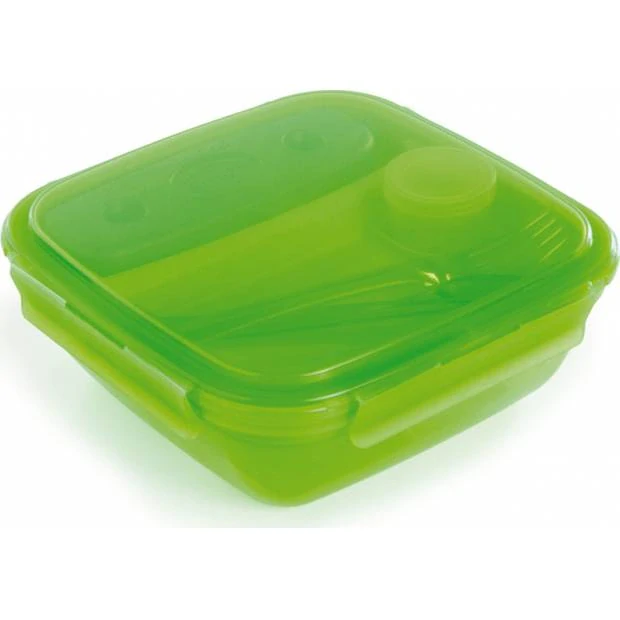 Láhev na pití + Box na oběd Snips Ice Box (0,5l láhev na vodu s 1,5l ledovým obědovým boxem), zelený