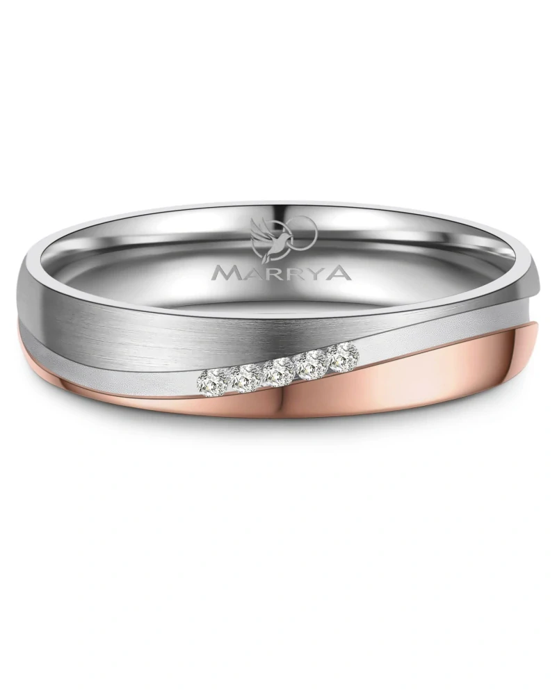 Snubní prsteny ocelové Linie Lásky