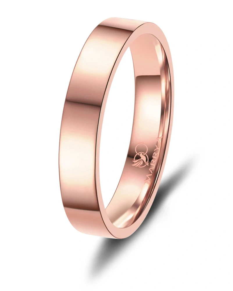 Dokonalá souhra tří snubních prstenů Rose Gold z oceli