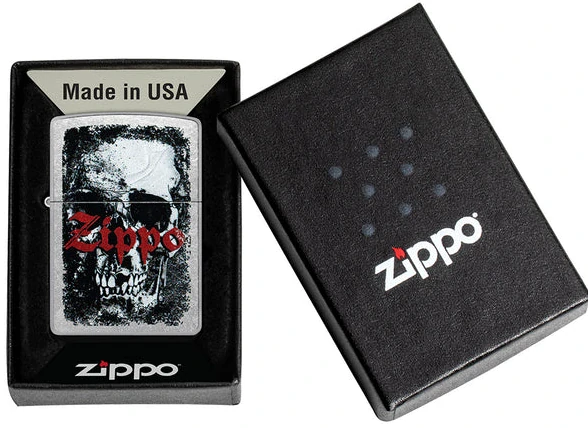 Benzínový zapalovač ZIPPO Skull Design