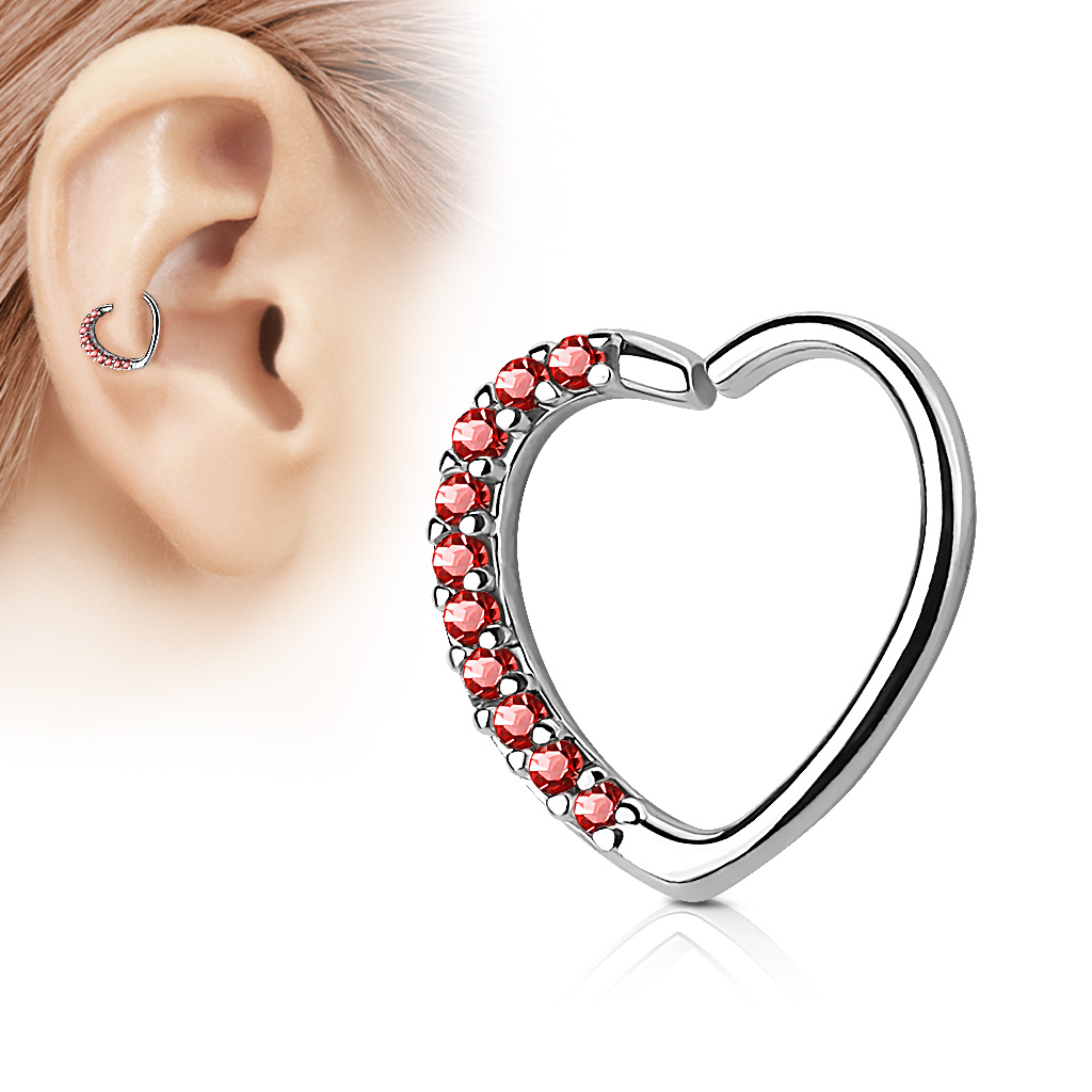 Piercing do nosu/ucha ve tvaru srdce RXH01