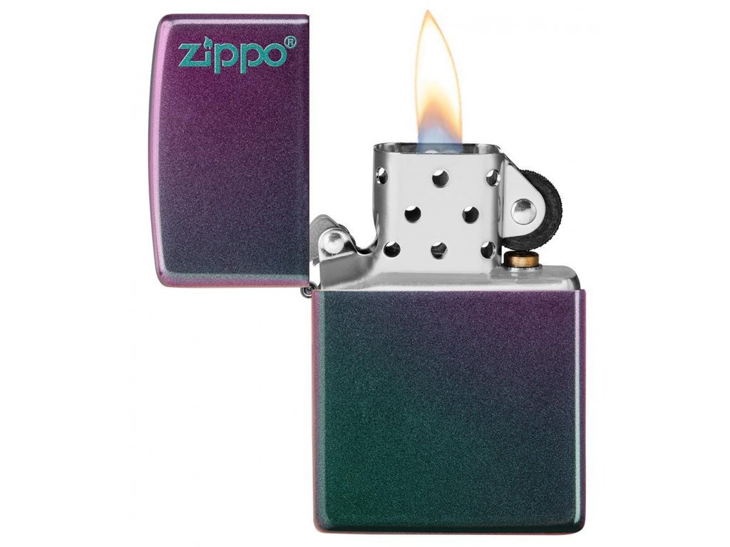 Benzínový zapalovač Iridescent Zippo Logo