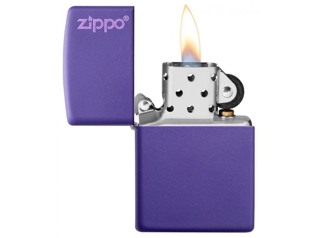 Zapalovač ZIPPO Purple Matte Zippo Logo