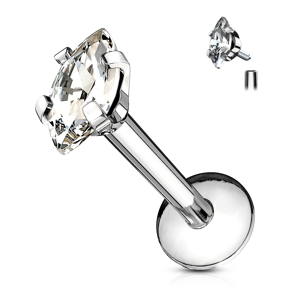 Piercing labret chirurgická ocel LSI033-1606