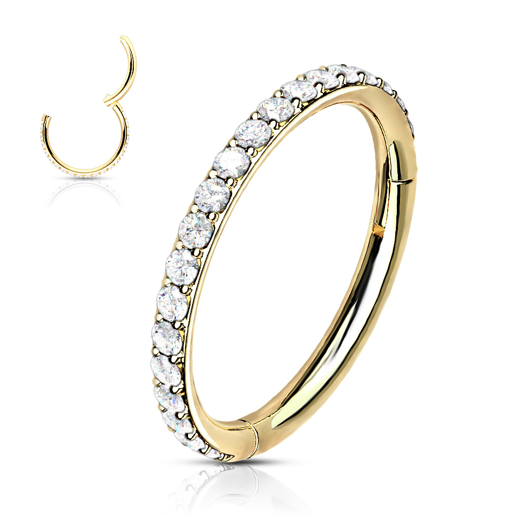 Piercing kruh segment s kamenem