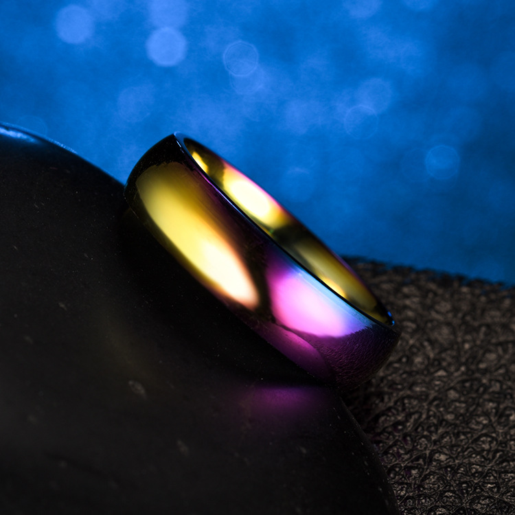 Prsten z chirurgické oceli Colorful