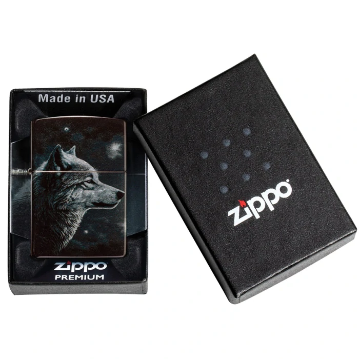 Benzínový zapalovač Zippo Wolves Design