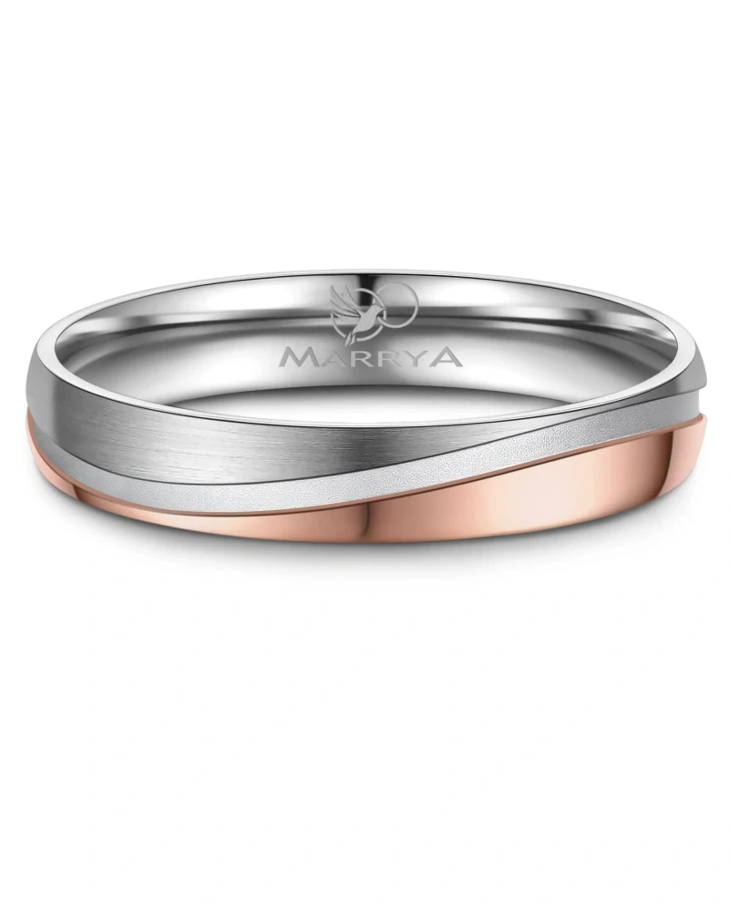 Snubní prsteny ocelové Linie Lásky