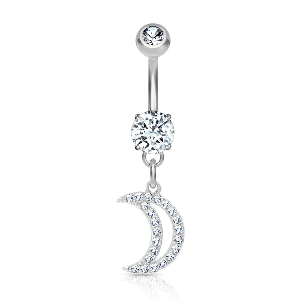 Piercing do pupíku Půlnoční Měsíc