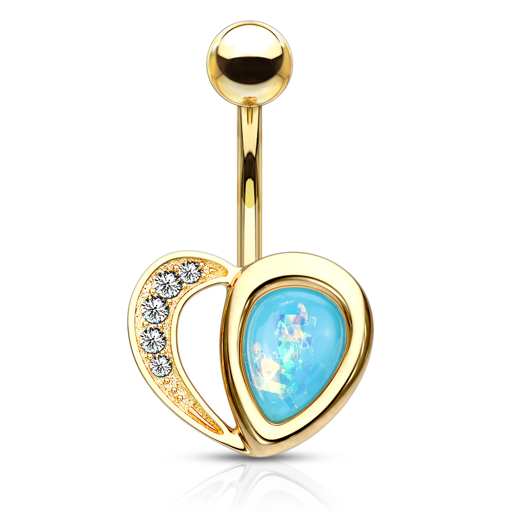 Piercing do pupíku z chirurgické oceli NSQ-5043-