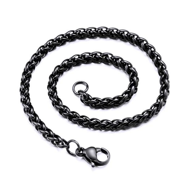 Řetízek z chirurgické oceli Keel 3mm Black