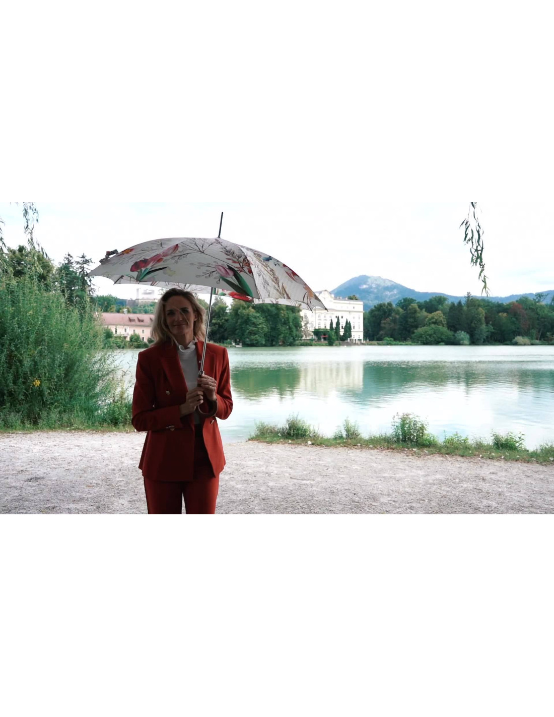 Elegance Boheme Paradise - dámský luxusní deštník s abstraktním potiskem